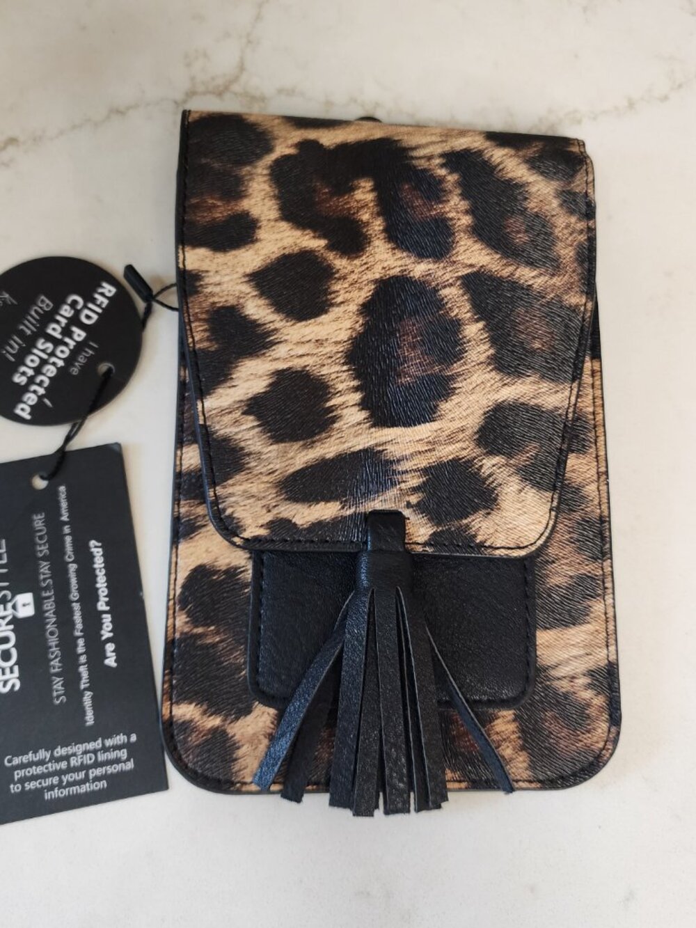 K. Carroll Accessories Leopard Print RFID Convertible Crossbody Bag NWT